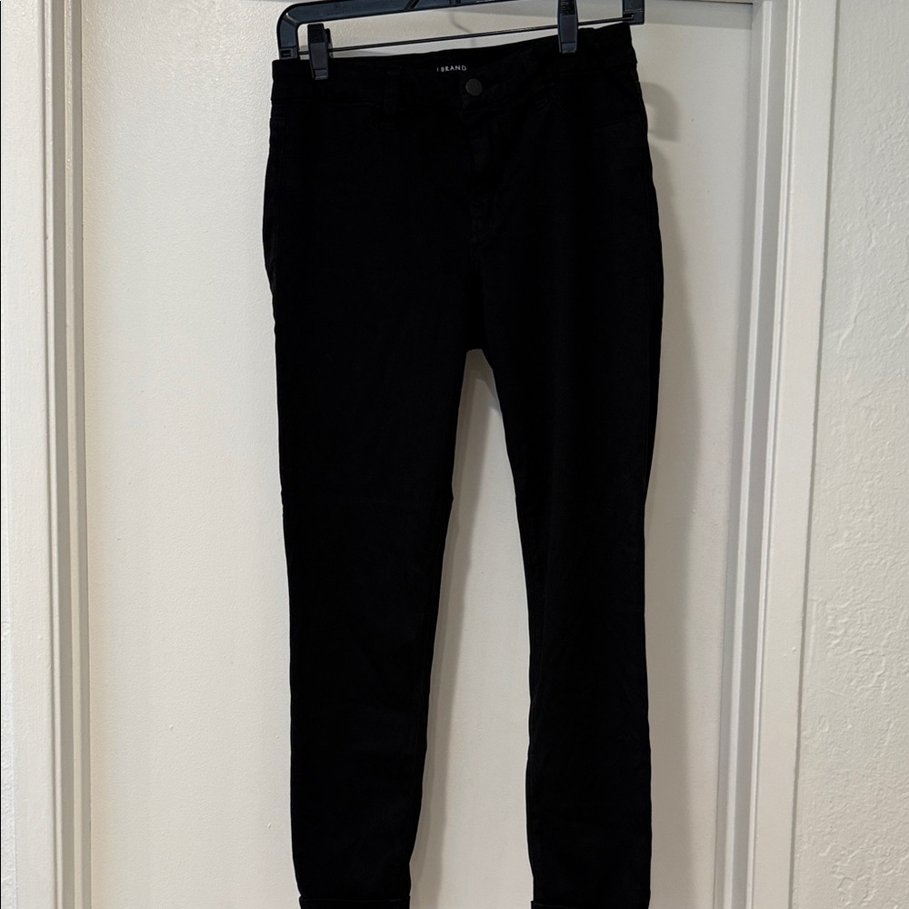 J Brand Stretch Black Skinny Pants Sz 28 - Picture 2 of 9